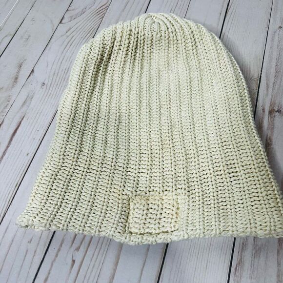 Love Your Melon Cream Ivory Cotton Knit Winter Hat - Picture 5 of 5
